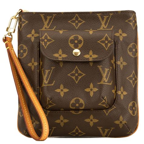 louis vuitton monogram partition clutch bag